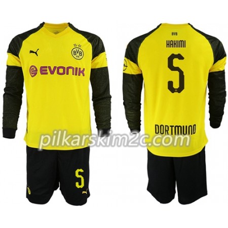 Koszulka Borussia Dortmund Hakimi 5 Dziecięca Główna 2018-2019 - Koszulki Piłkarskie(L/S)